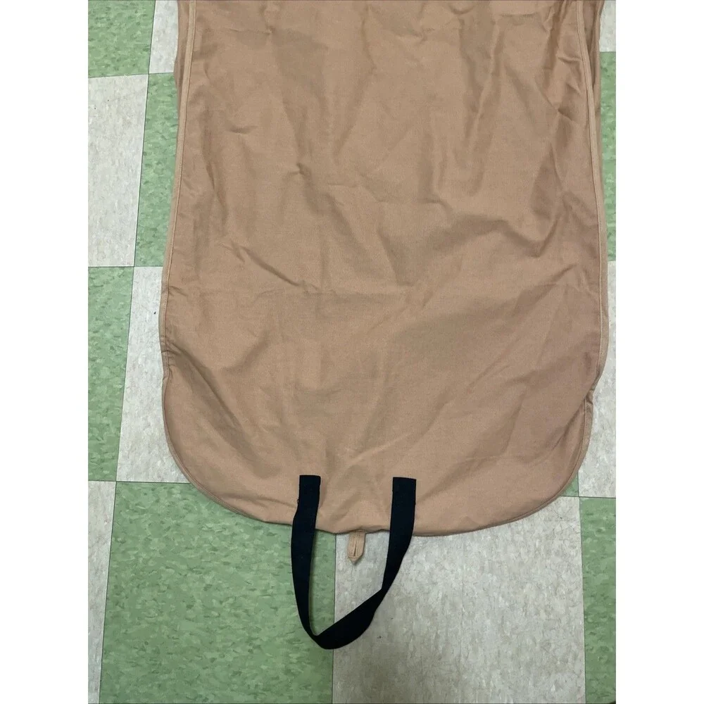 Max Mara Cotton Garment Bag Tan Black Travel Bag Suitor